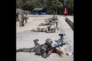 Uzbek troops learn handling of Sig Sauer rifles from Indian soldiers