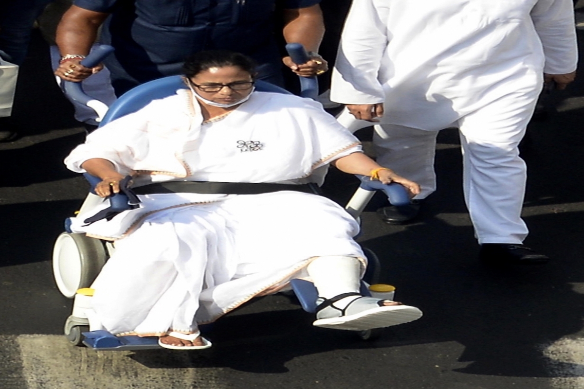 ‘People’s pain is greater than my pain’: Wheelchair-bound Mamata Banerjee says at Purulia rally