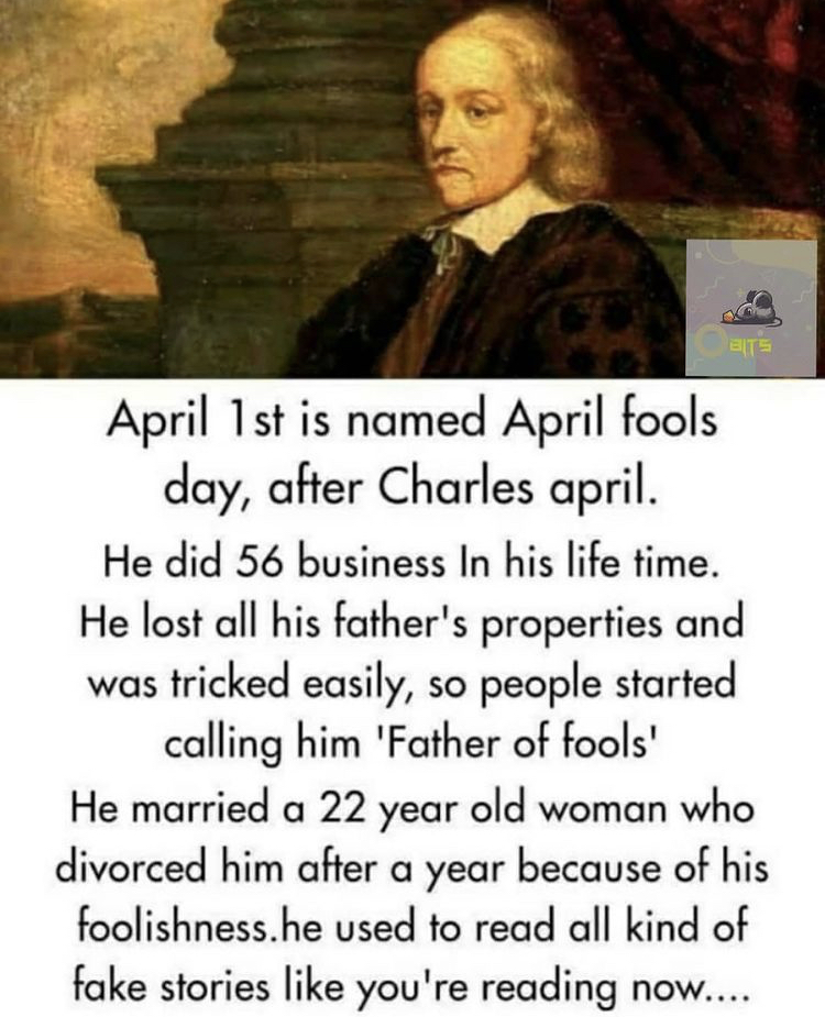  digital_memes20 History of origin of April fool's day 😎🤣😂!! He is also a scientist 😌, but an underrated one 😓!! .