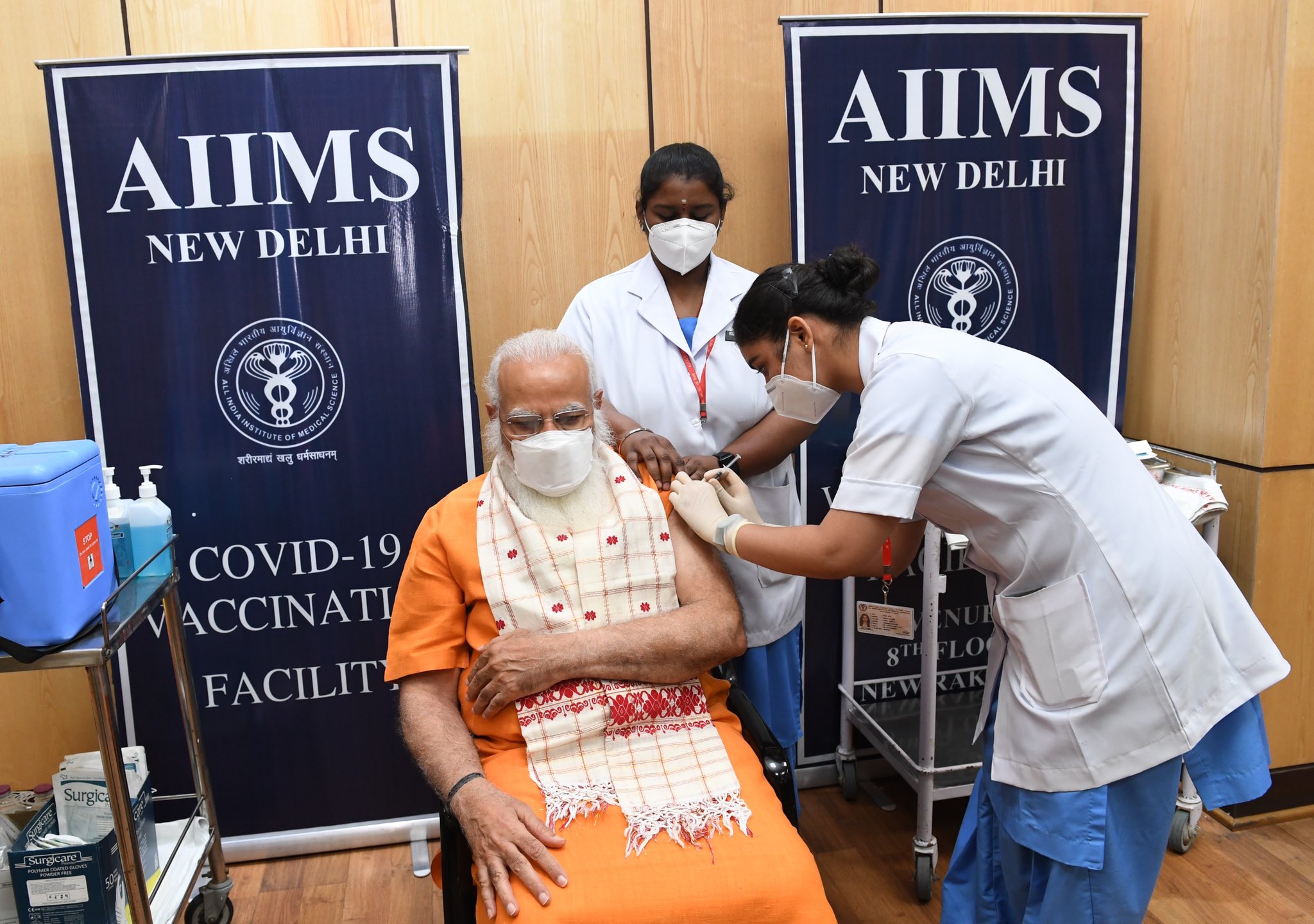 ‘Vaccination can defeat virus’: PM Modi takes second dose of COVID-19 vaccine