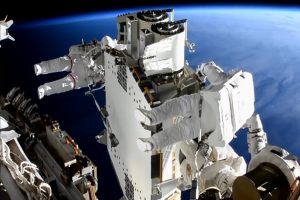 Astronauts complete installing 1st solar arrays outside ISS