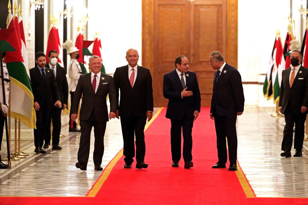 Egyptian, Jordanian, Iraqi leaders meet in Baghdad
