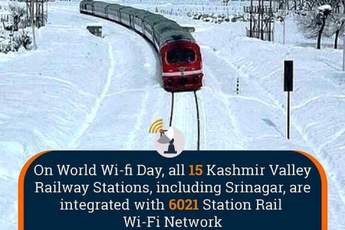 Kashmir Valley railway stations, Wi-Fi Network, Srinagar