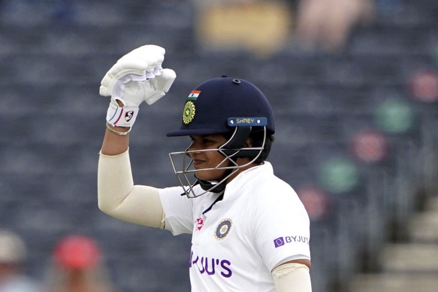 Women’s Test: Shafali saves India from slipping on rainy day