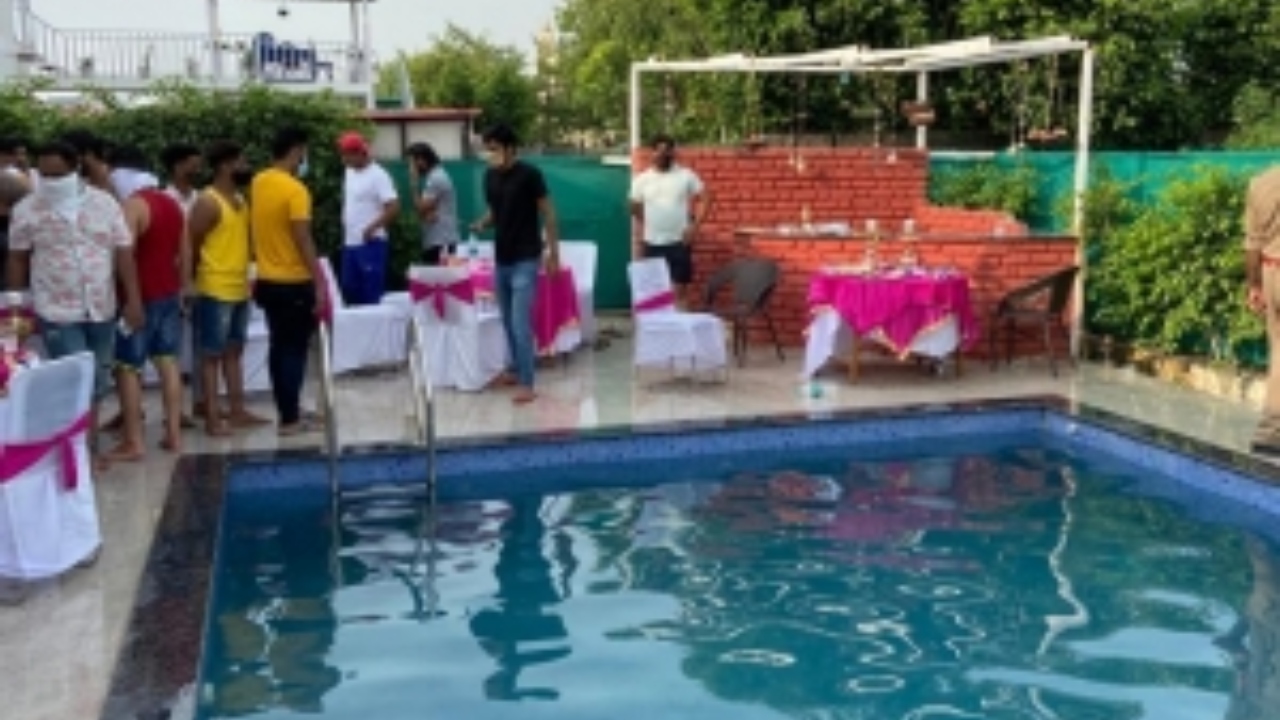 Noida police raids pool party, arrests 61 for flouting norms