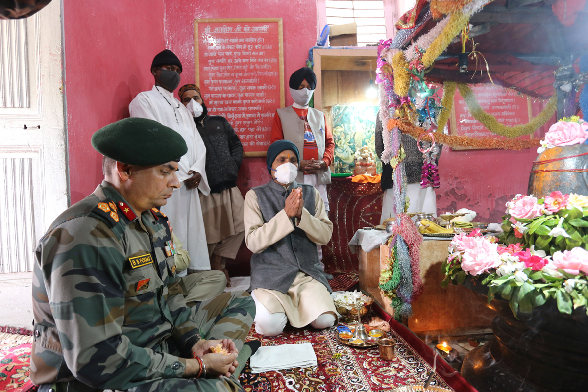 Century old temple at Gulmarg renovated by Army