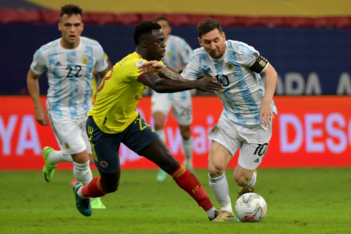 Argentina beat Colombia to set up final against Brazil