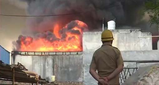 Fire in Delhi’s Tikri market, no casualty