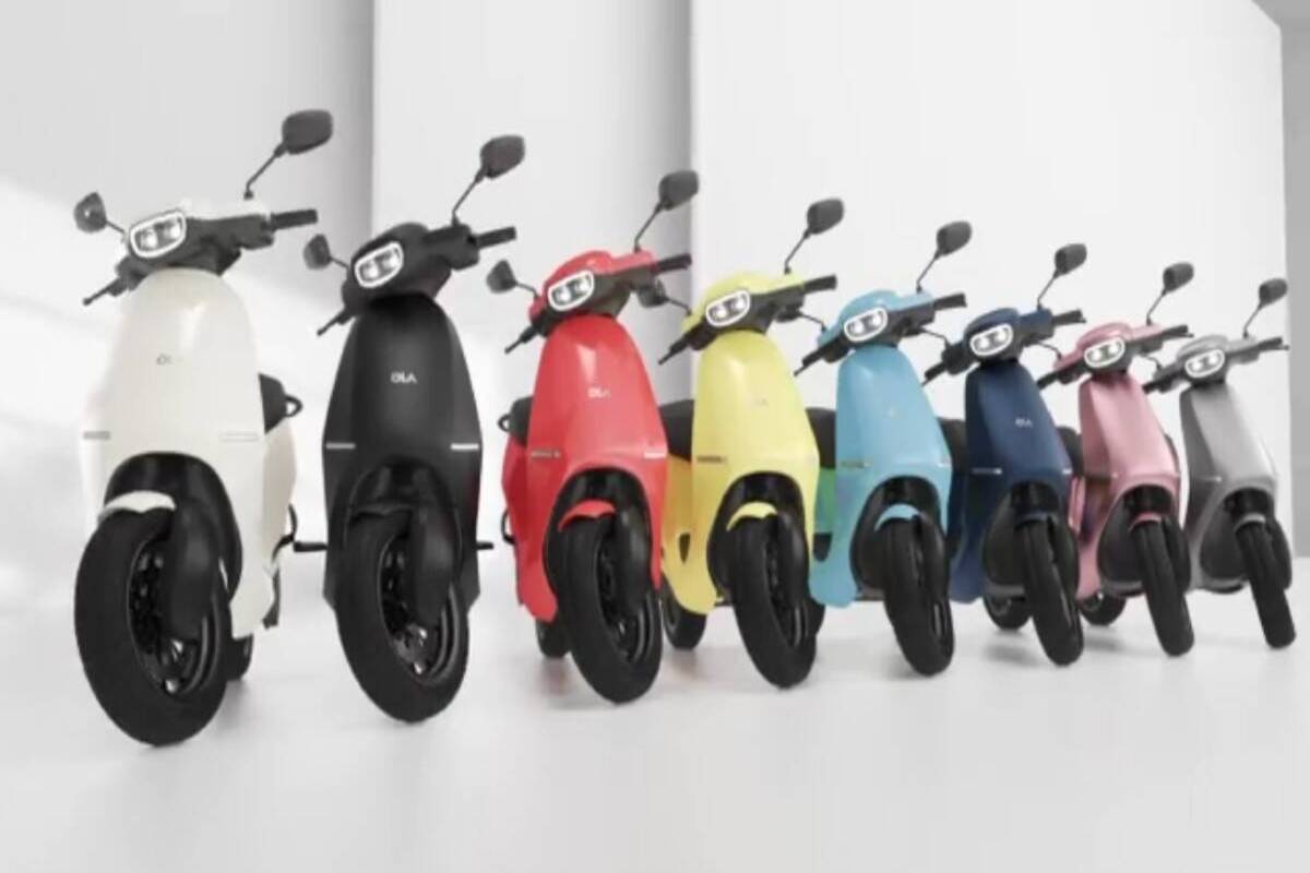 Ola electric scooter offers widest range of  colour options