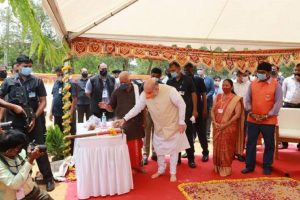 Amit Shah inaugurates various developmental works in Gandhinagar