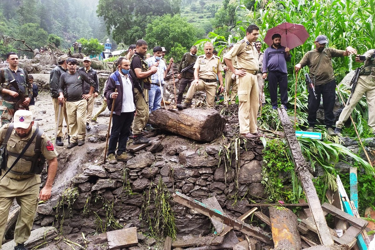 Eight persons killed, 14 missing after cloudburst in Kishtwar village