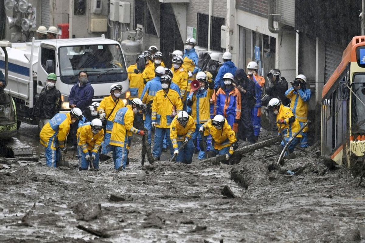 Japan landslide kills 3; some 80 missing