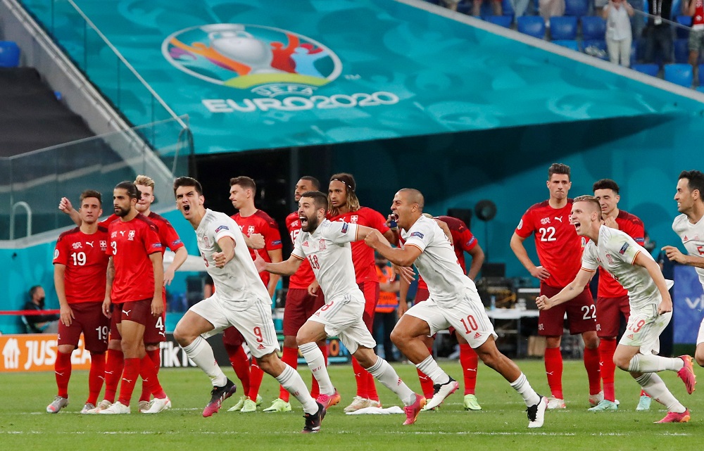 Euro 2020: Spain overcome Switzerland on penalties, reach semis