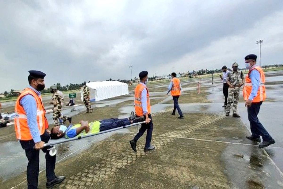 Kolkata airport conducts mock security drill; focus on bomb threat