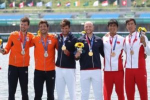 Dutch rowers set world best time to win men’s quadruple sculls