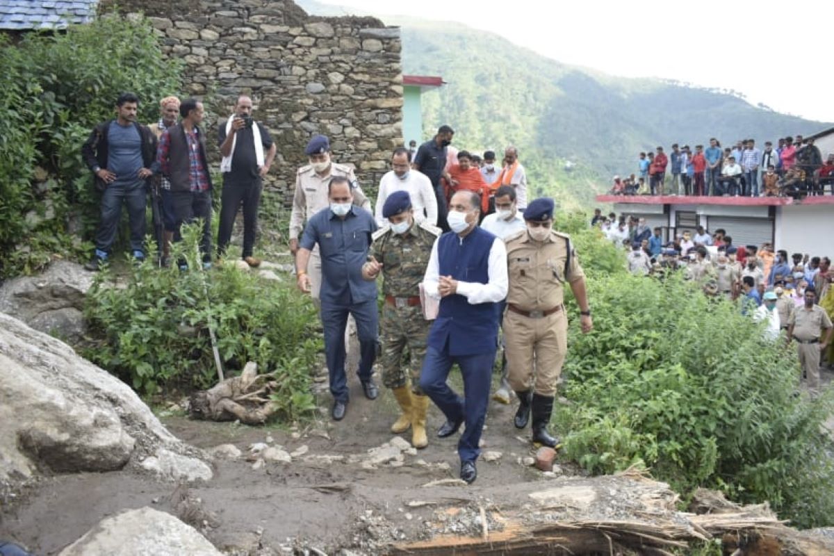 Himachal flash floods: 9 still missing, CM meets affected families