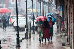 Light rain with brief spell of heavy downpour forecast in J&K