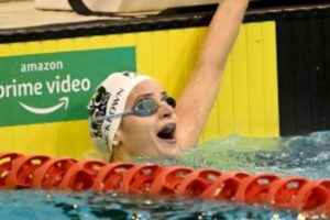 McKeown breaks Olympic record to win women’s 100m backstroke