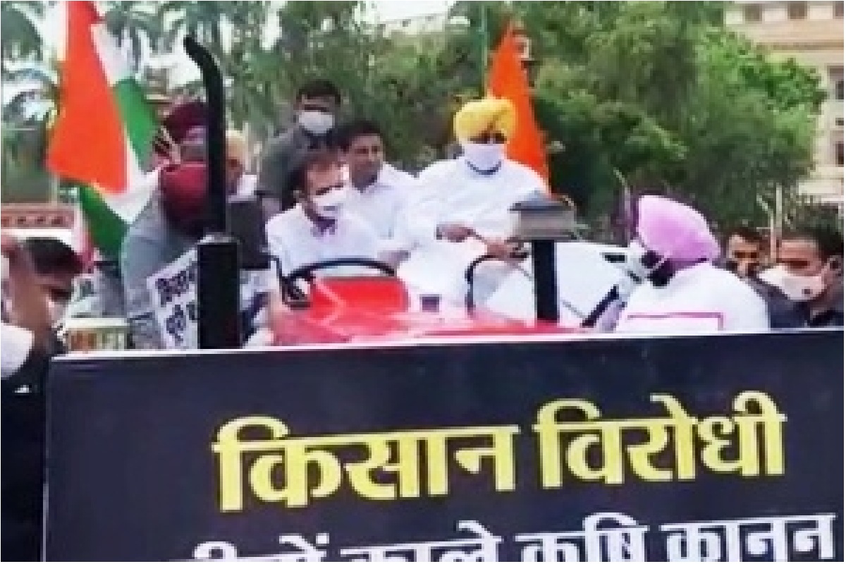 Rahul Gandhi drives tractor to Parliament, demands withdrawal of 3 farm laws