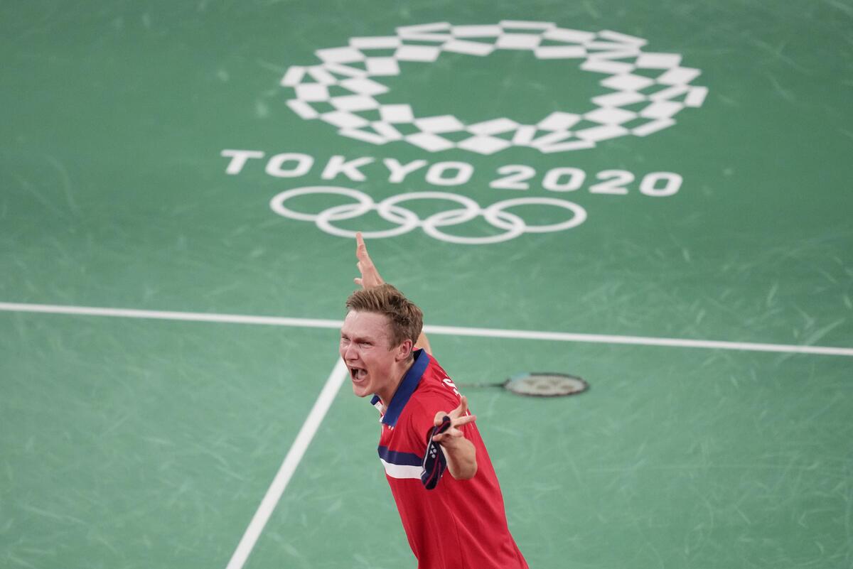 Olympics: Denmark’s Axelsen wins men’s singles badminton gold