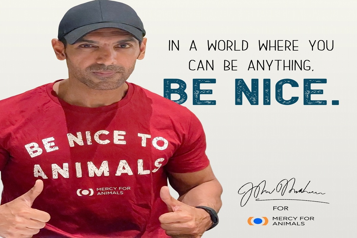 John Abraham stars in Mercy for Animals ‘Be Nice’ campaign