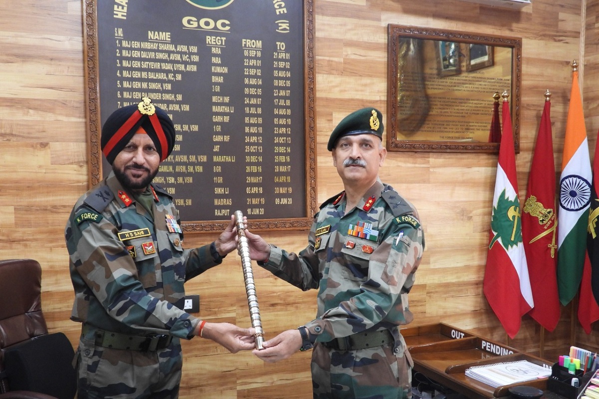 Maj Gen Slaria takes over charge of strategic counter insurgency force
