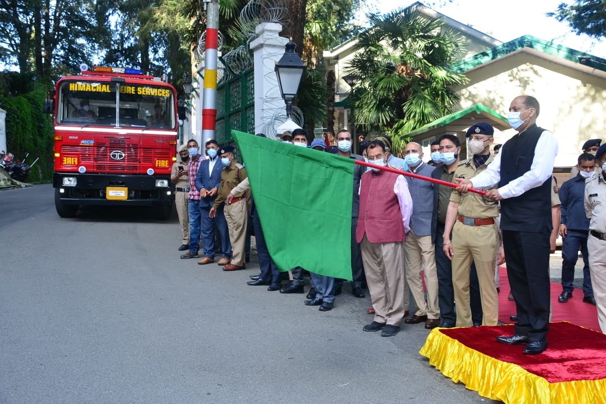 Jai Ram flags off 17 fire fighting vehicles