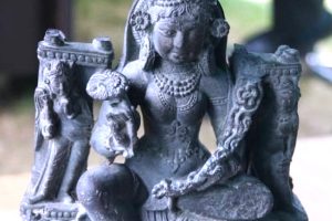 Ancient sculpture of goddess Durga recovered in Kashmir