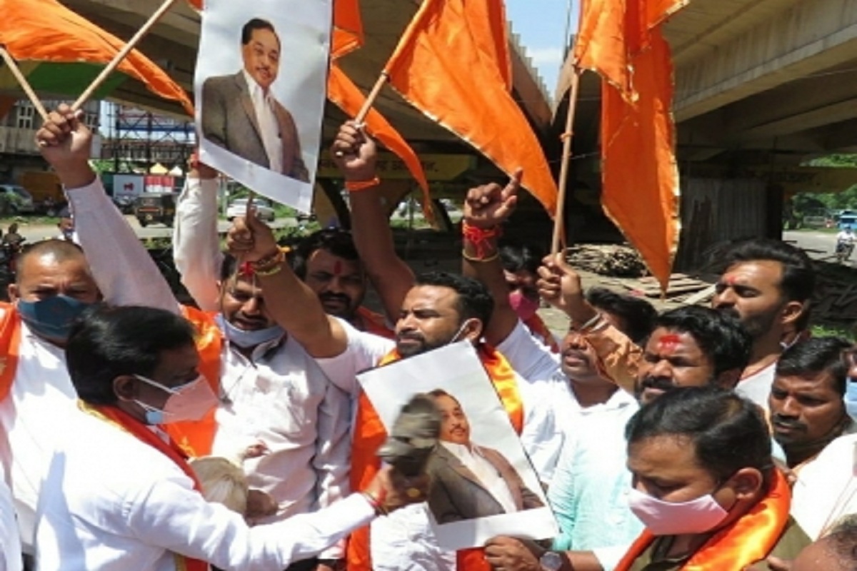 BJP ‘hugs’ Rane, but minus ‘slap slur’ against Thackeray