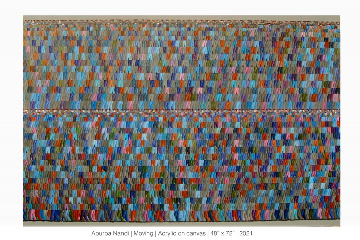 artist Apurba Nandi, A Parade of Uncertain Destinations, Mumbai art show