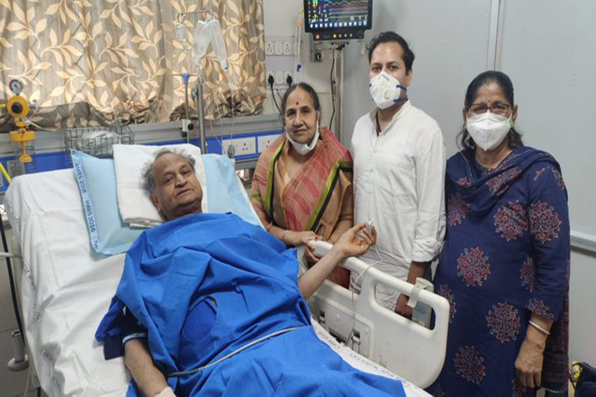 Ashok Gehlot, Rajasthan Chief Minister, angioplasty surgery