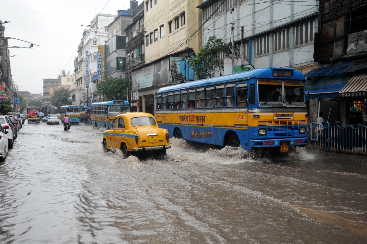 Torrential rains drown most of Kolkata, more expected