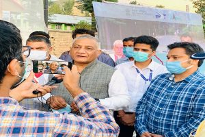 Minister inspects work on emergency landing project on Kashmir highway