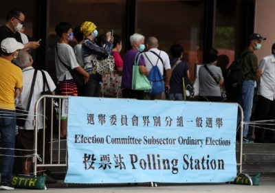 Hong Kong begins first polls after shake-up of electoral system