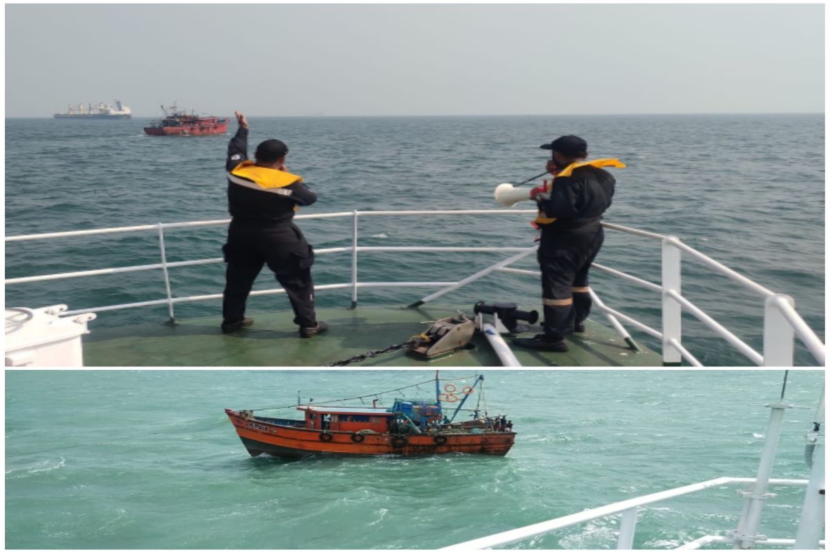 Indian Coast Guard saves lives of 11 fishermen near Sagar Island