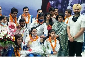 Tokyo Paralympics: Haryana sports minister welcomes medal winners at Delhi Airport
