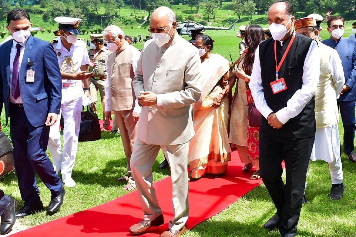 President Kovind arrives in Shimla on 4-day visit