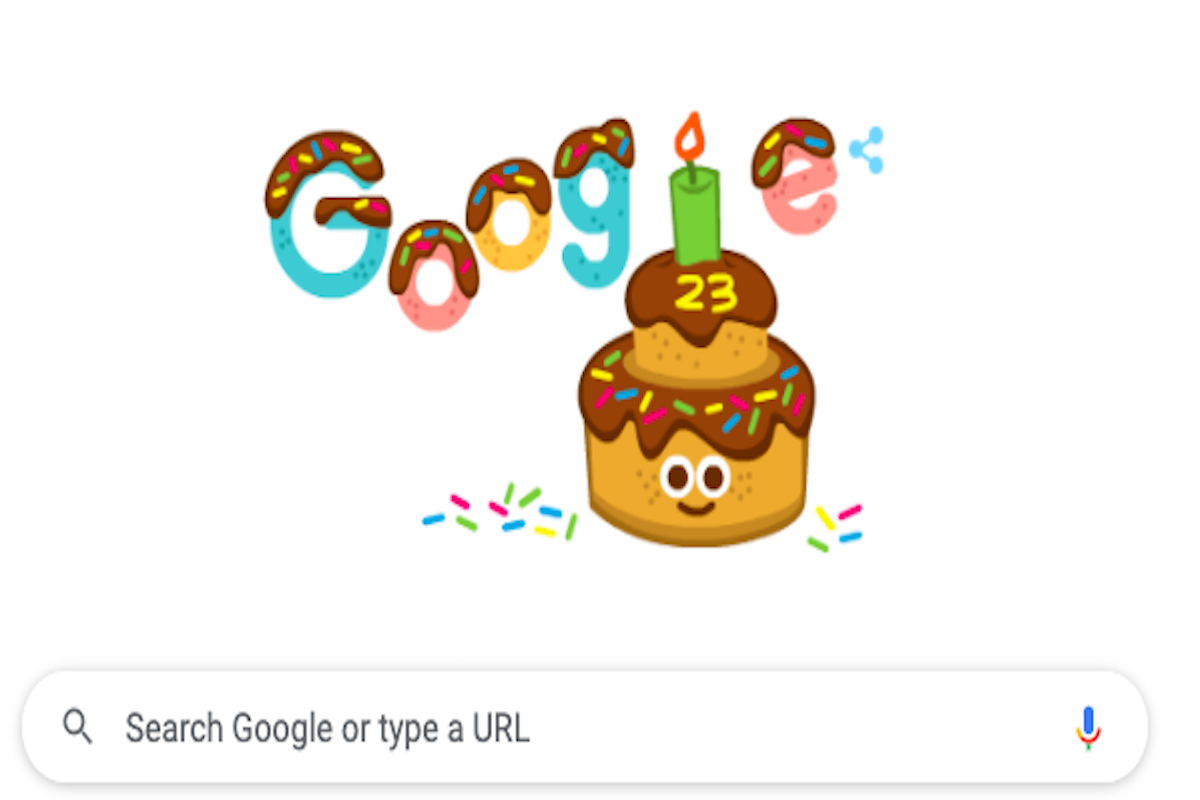 Google Doodle celebrates Google’s 23rd birthday