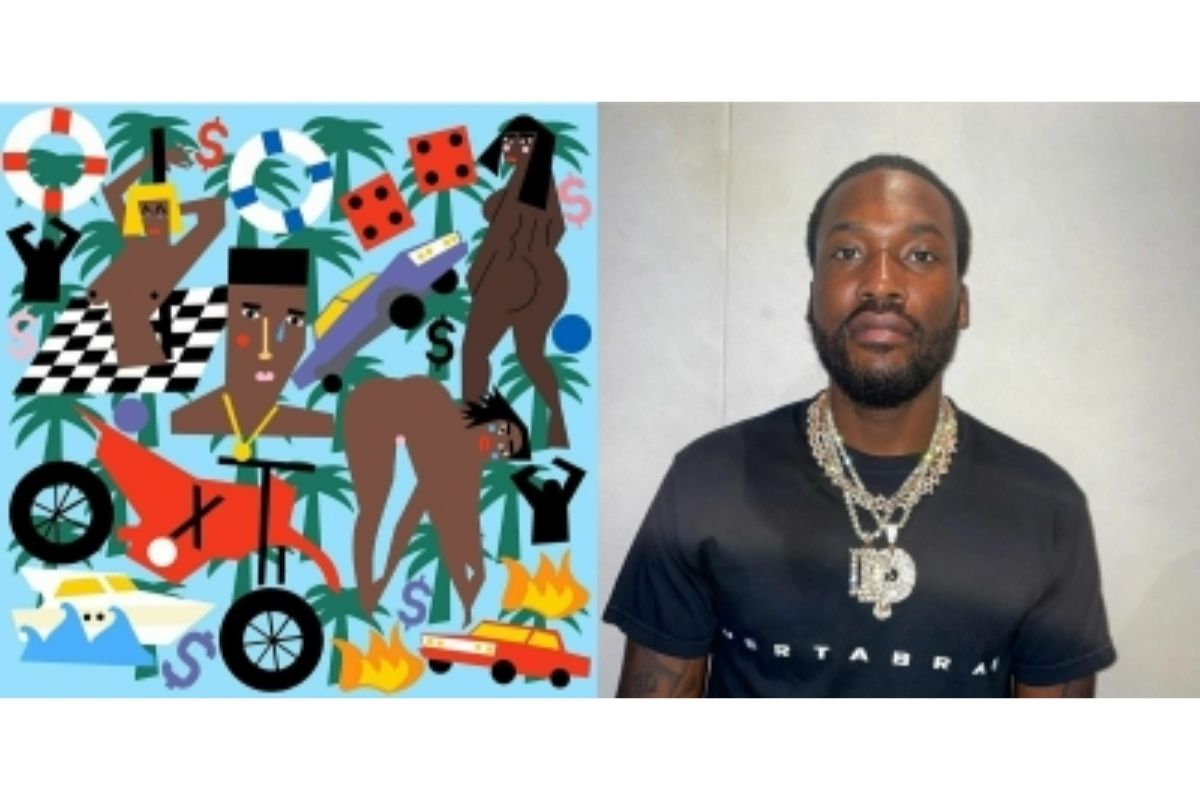 When worlds collide: Meek Mill chooses Nina Chanel Abney original for  abstract 'Expensive Pain' cover art - GRUNGECAKE™