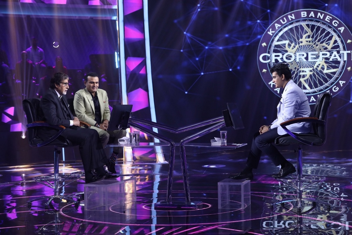 Big B tells Sourav how he sang National Anthem before India-Pak WC Match