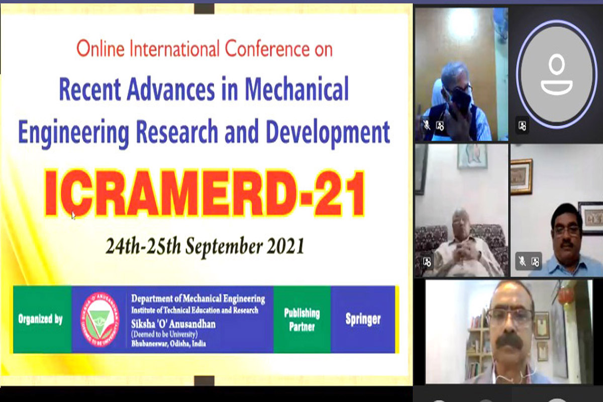 Global conference on recent advances in mechanical engineering held