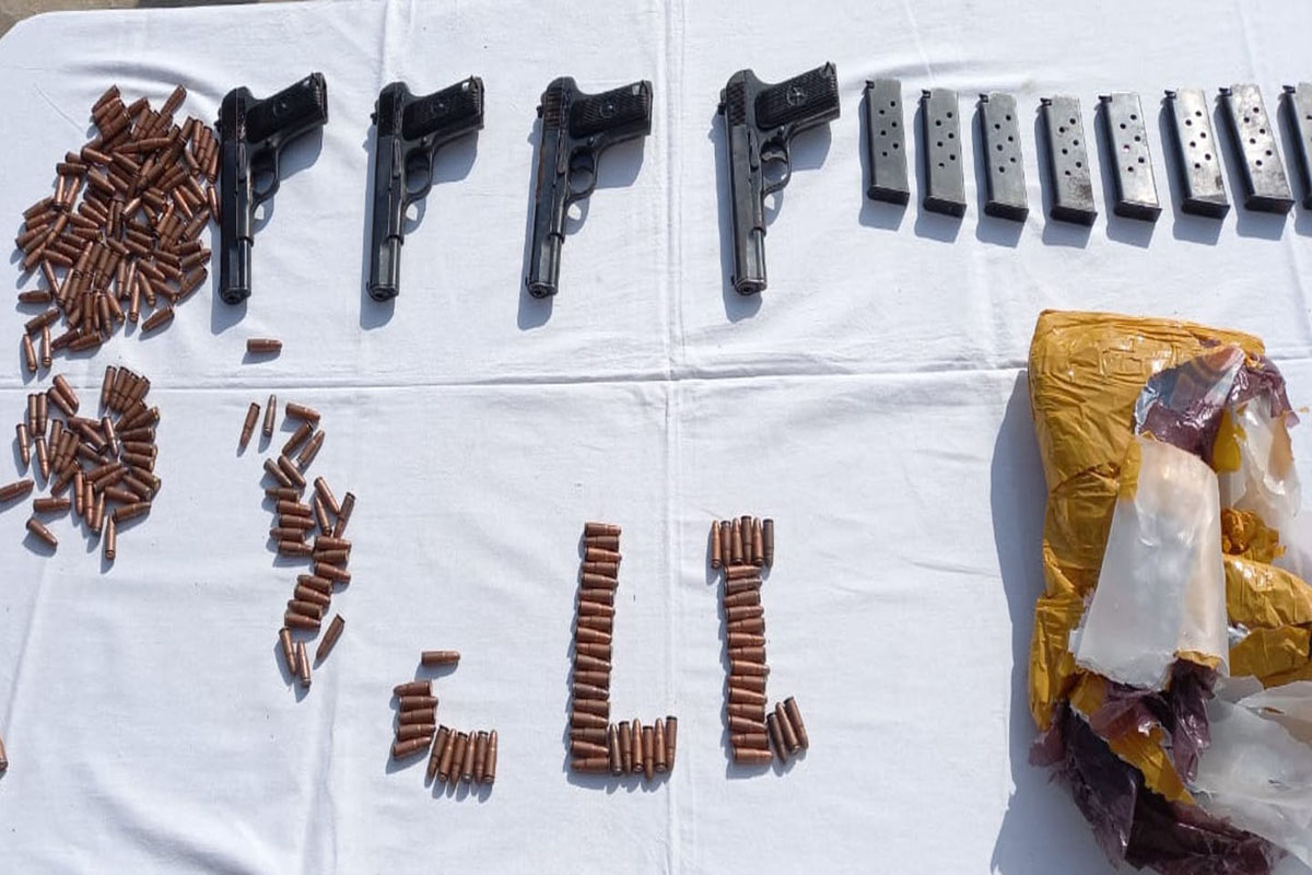 Police recover large quantity of arms, ammo