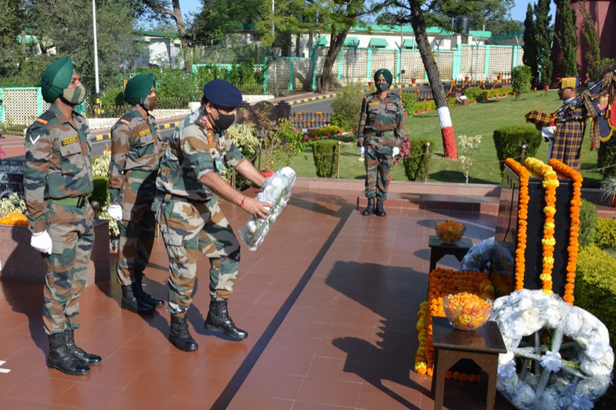 75th Infantry Day celebrated at Dhruva War Memorial