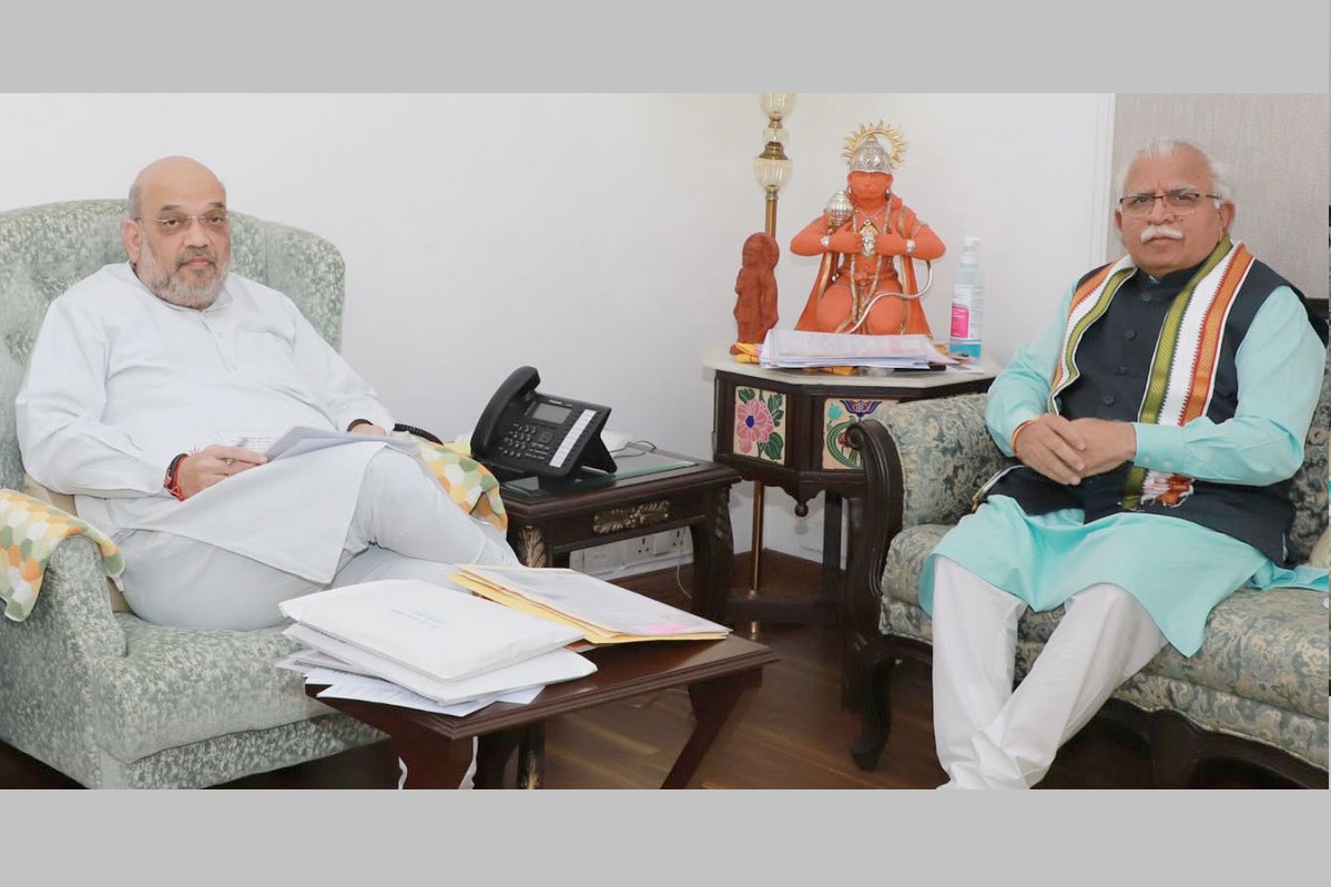 Farmers’ Agitation: Khattar meets Amit Shah over reopening of Haryana-Delhi border roads