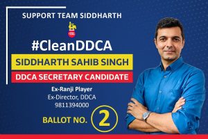 Cricket, cricketers, end of corruption at DDCA top the list for Siddharth Sahib Singh Verma