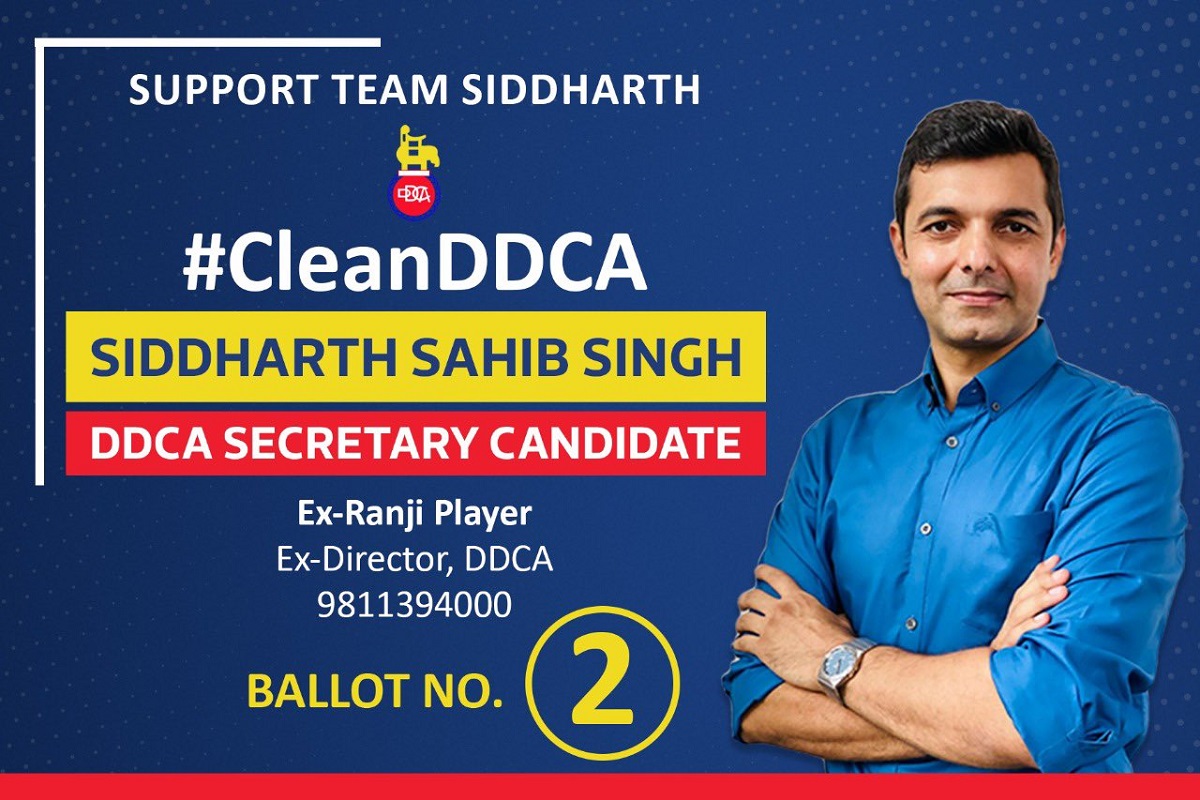 Siddharth Sahib Singh Verma, Delhi and District Cricket Association, DDCA