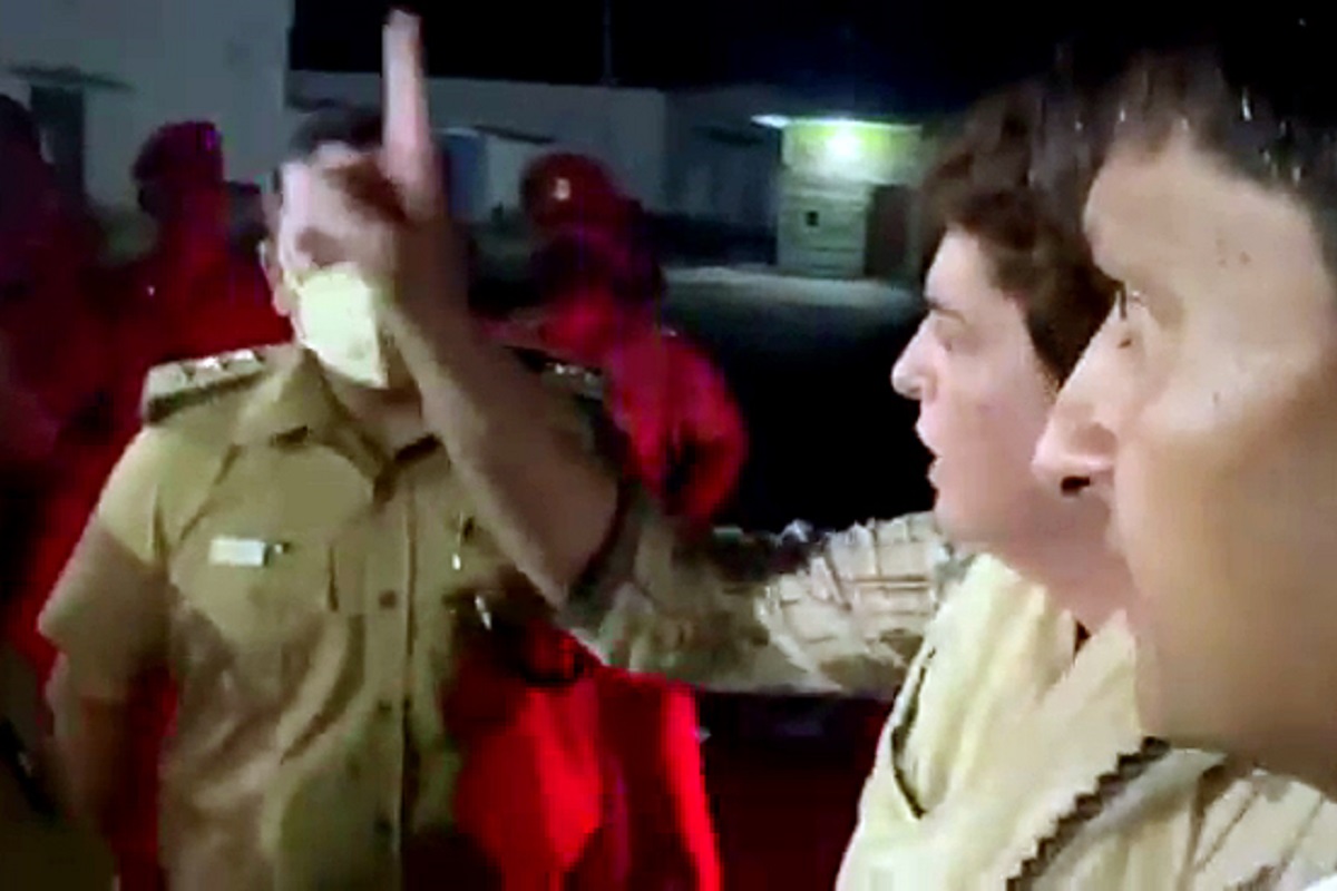 Congress criticizes UP govt for cops’ misbehaviour with Priyanka Gandhi