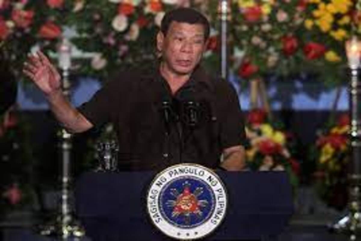 Duterte steps out
