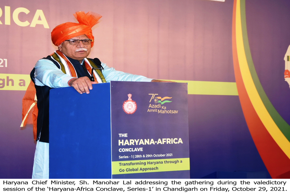 employment, khattar, Haryana-Africa Conclave