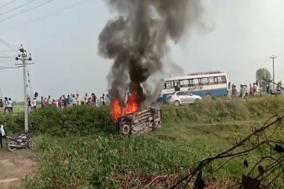 Violence in UP’s Lakhimpur-Kheri after farmers run over by vehicle